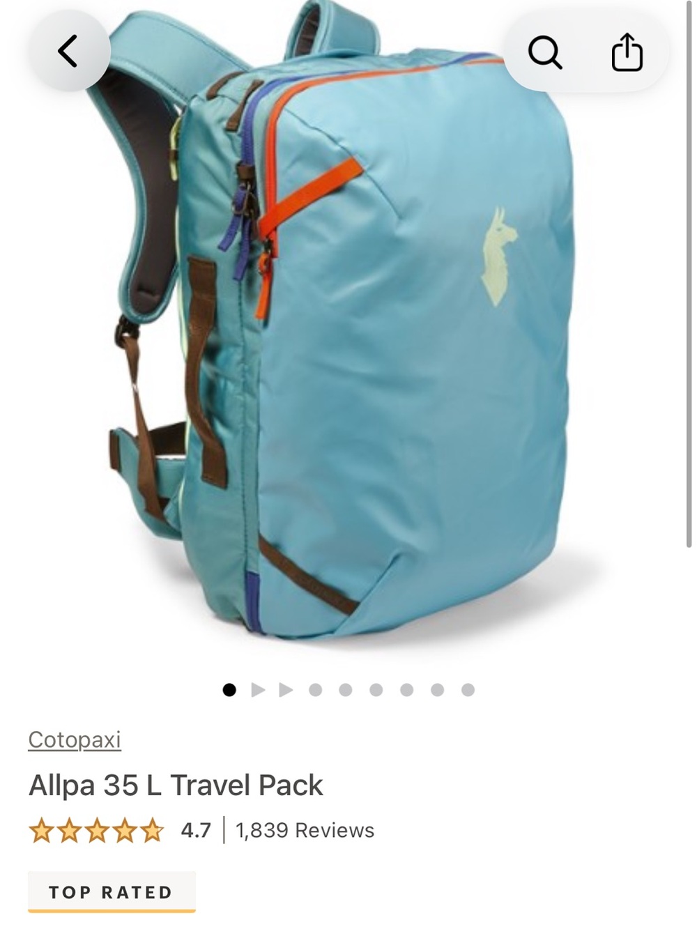 Cotopaxi Allpa 35 L Travel Pack - Picture 4 of 8